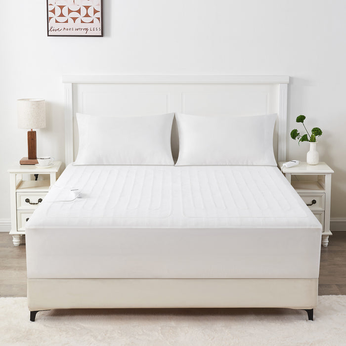Luxiore Fully Fitted Heated Electric Blanket Washable Safe Underlay