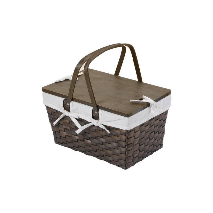 Cheltenham Wicker Picnic Basket Set Brown 46x30.5x25cm