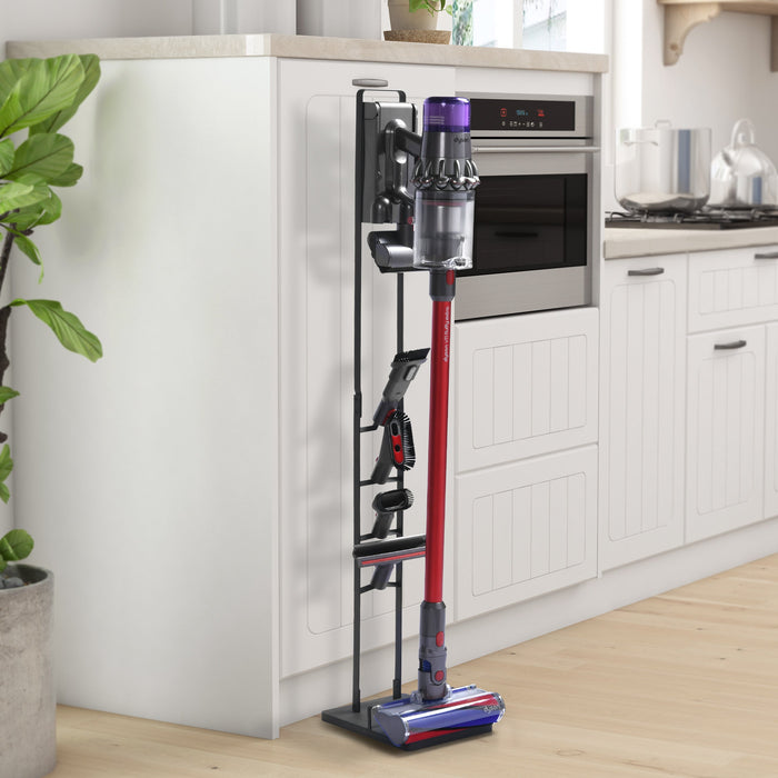 Cordless Stick Vacuum Stand Holder Metal Black | Dyson V7 V8 V10 V12 V15 Floor Holder