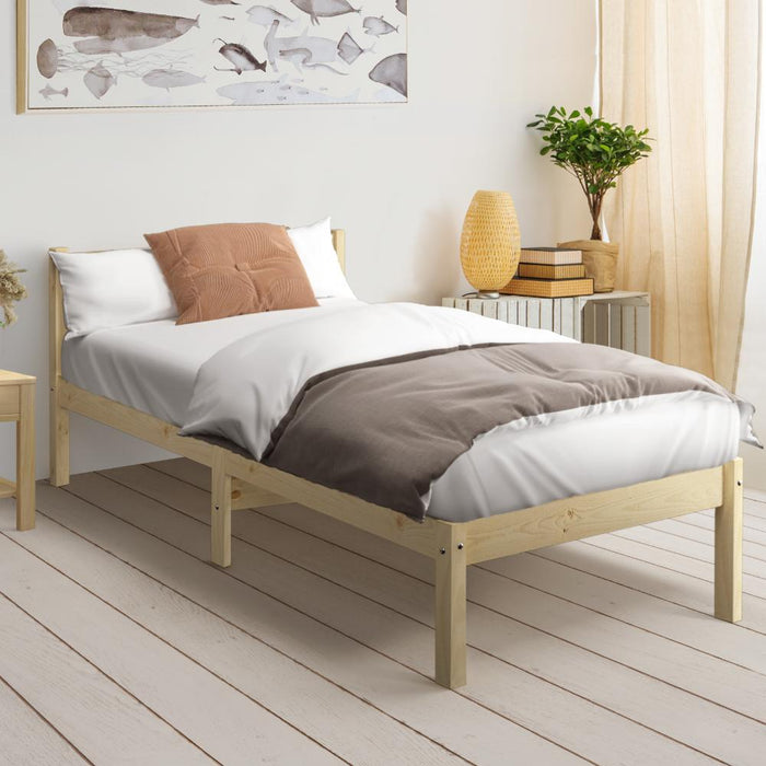 Milano High Quality Wooden Timber Platform Bed in Single Size | Easy Assembly Modern Bed
