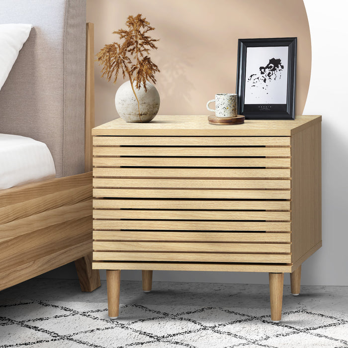 Jira Modern Bedside Table | Stylish Nightstand Cabinet by Oikiture