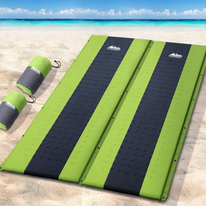 Quick Double Size Self Inflating Mattress Air Bed Mat | Inflatable Beach Bed
