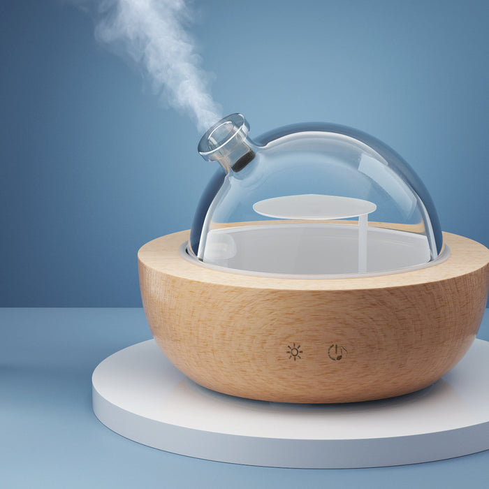 4 in 1 Light Glass 7 LED Light 200ml Aroma Diffuser | Night Light Purifier