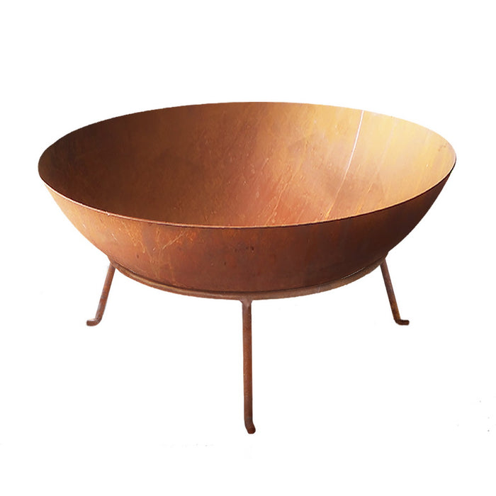 Sparkz 70cm Rustic Portable Fire Pit | Rust Looking Outdoor Fire Pits