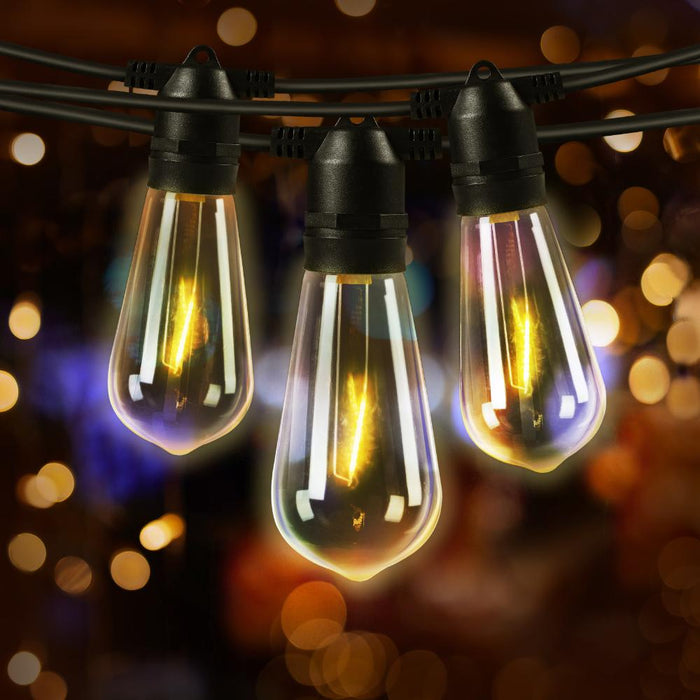 14M LED Festoon String Light Set | Waterproof Outdoor Wedding Party LED Lights