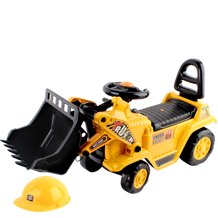 Funzee Active Yellow Kids Ride On Bulldozer
