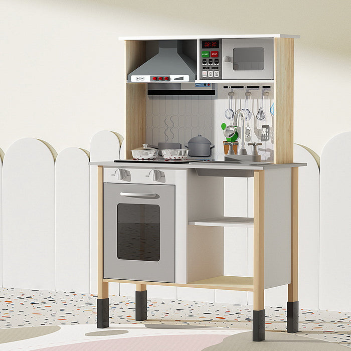 Funzee Deluxe Kids Interactive Kitchen Pretend Playset | Childrens Fun Pretend Play Kitchen
