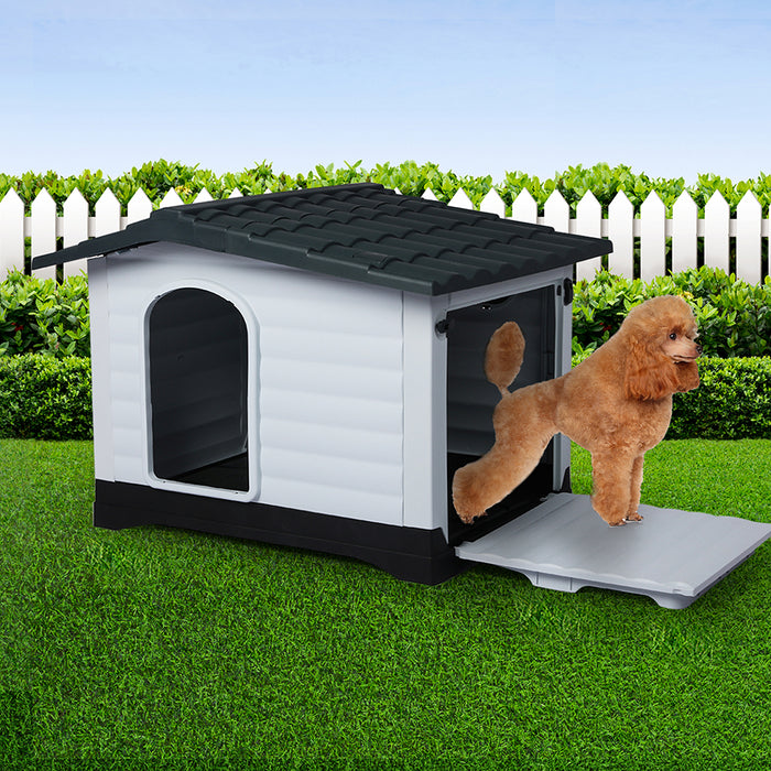 Pawzee Super Deluxe Large Outdoor Dog Kennel | Weatherpoof Dog Kennel