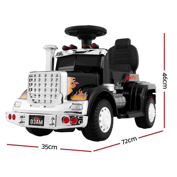 Funzee Kids Ride On Electric Toy Truck | Kids Battery Operated Ride on Truck in Black