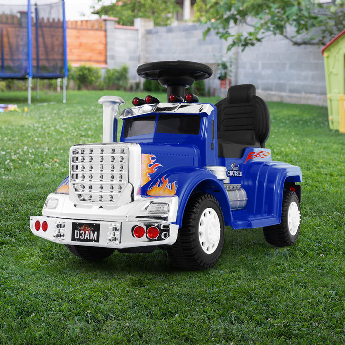 Funzee Kids Ride On Electric Toy Truck | Kids Battery Operated Ride on Truck in Blue