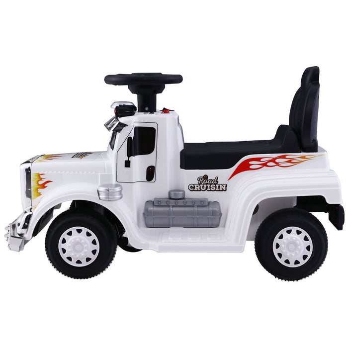 Funzee Kids Ride On Electric Toy Truck | Kids Battery Operated Ride on Truck in White