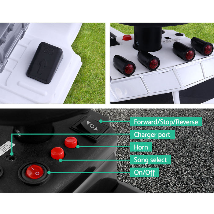 Funzee Kids Ride On Electric Toy Truck | Kids Battery Operated Ride on Truck in White