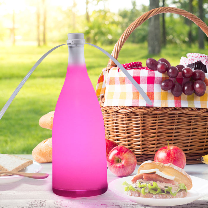 Natural LED Fly Repellent Fan | Bug Free Safe Trap | Picnic Outdoor Insect Repeller in Pink