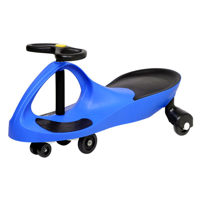 Funzee Kids Ride on Swing Car| Childrens Fun Wiggle Ride on Scooter Car in Blue