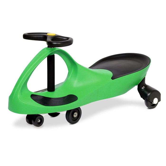 Funzee Kids Ride on Swing Car| Childrens Fun Wiggle Ride on Scooter Car in Green