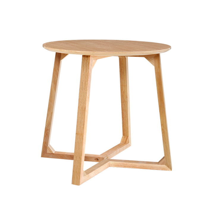 Isla Wooden 60cm Round Coffee Side Table | Laptop Side Stand Table