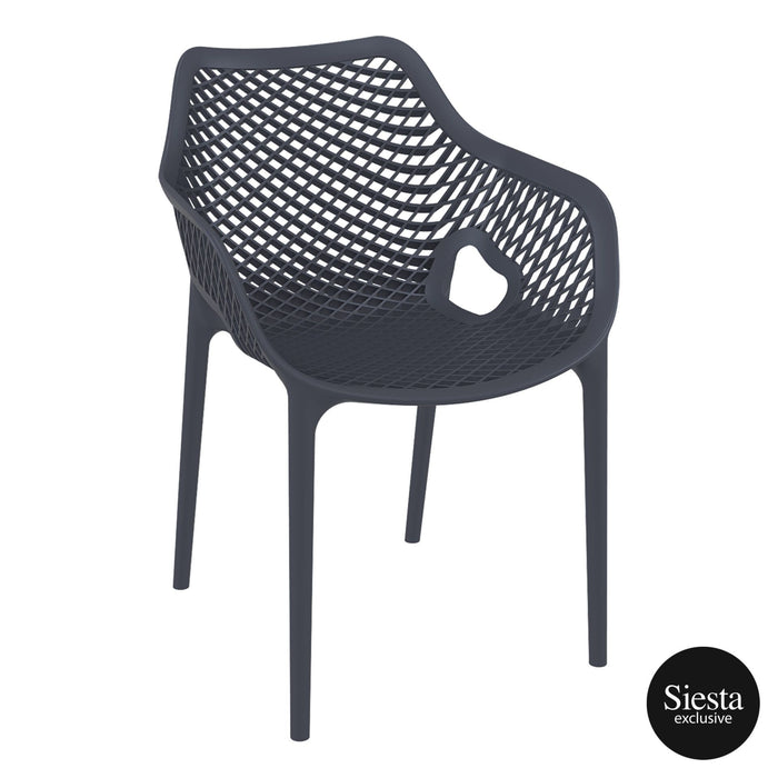 XL Premium High End Weather Resistant Stackable Air Chair 82cm H - Anthracite