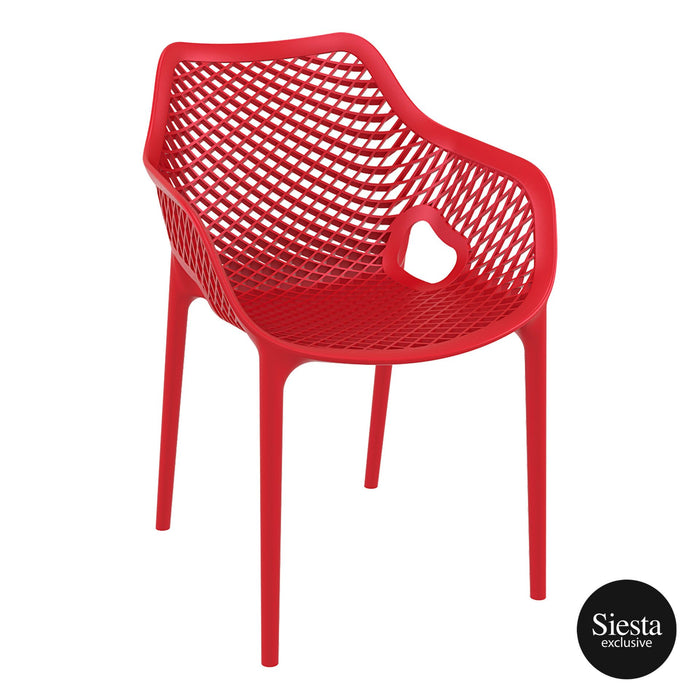 XL Premium High End Weather Resistant Stackable Air Chair 82cm H - Red