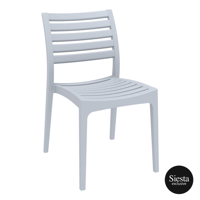 Premium High End Weather Resistant Ares Chair 83cm H - Silver Grey