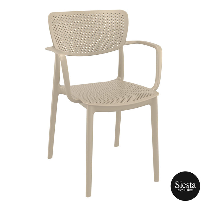 Premium High End Weather Loft Armchair 82cm H - Taupe