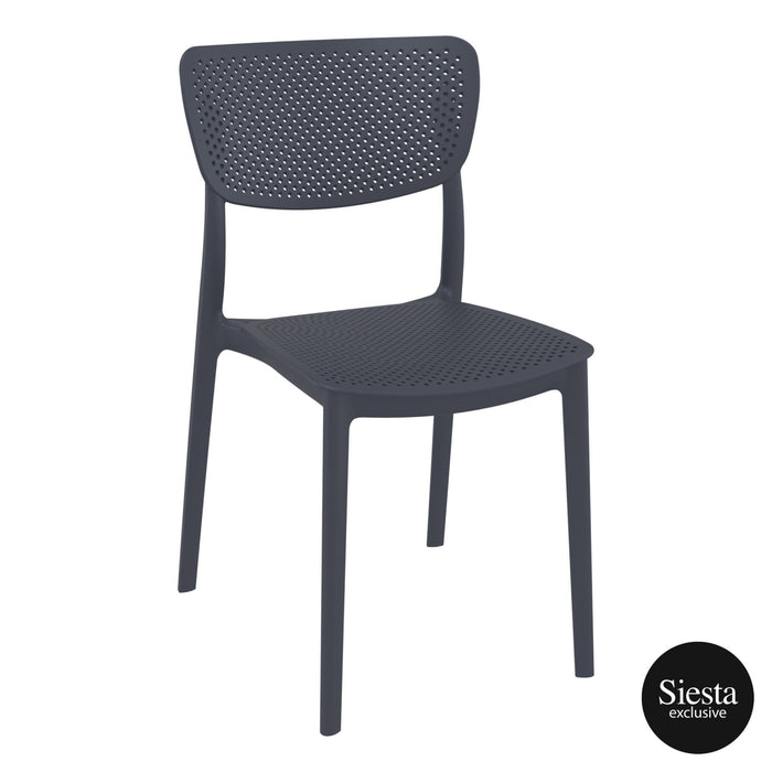 Premium High End Weather Resistant Lucy Chair 82cm H - Anthracite
