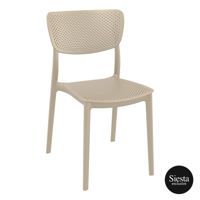 Premium High End Weather Resistant Lucy Chair 82cm H - Taupe