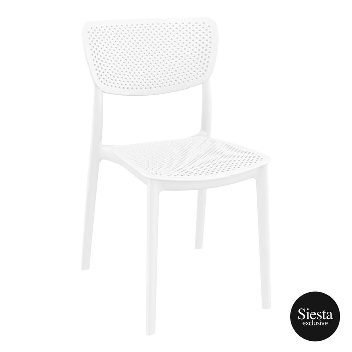 Premium High End Weather Resistant Lucy Chair 82cm H - White