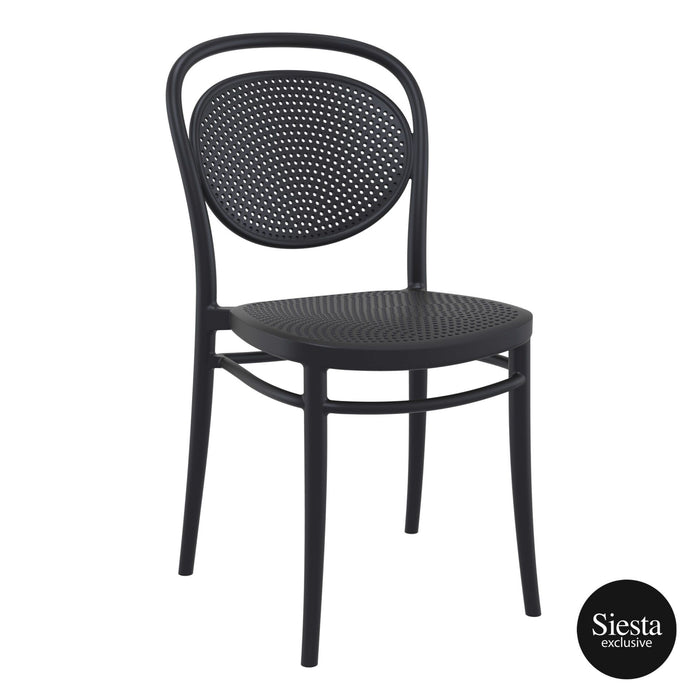 Premium High End Weather Resistant Marcel Chair 85cm H - Black