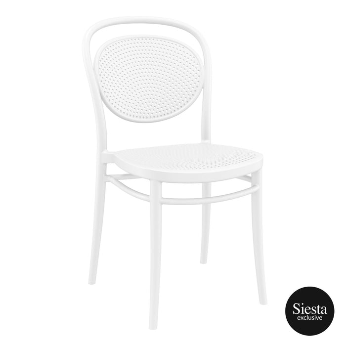 Premium High End Weather Resistant Marcel Chair 85cm H - White