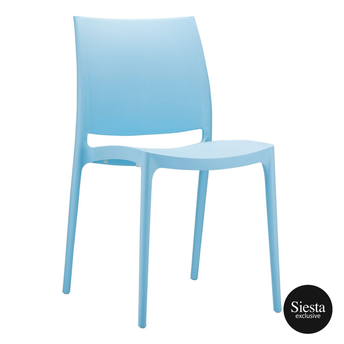 Premium High End Weather Resistant Maya Chair 82cm H - Light Blue