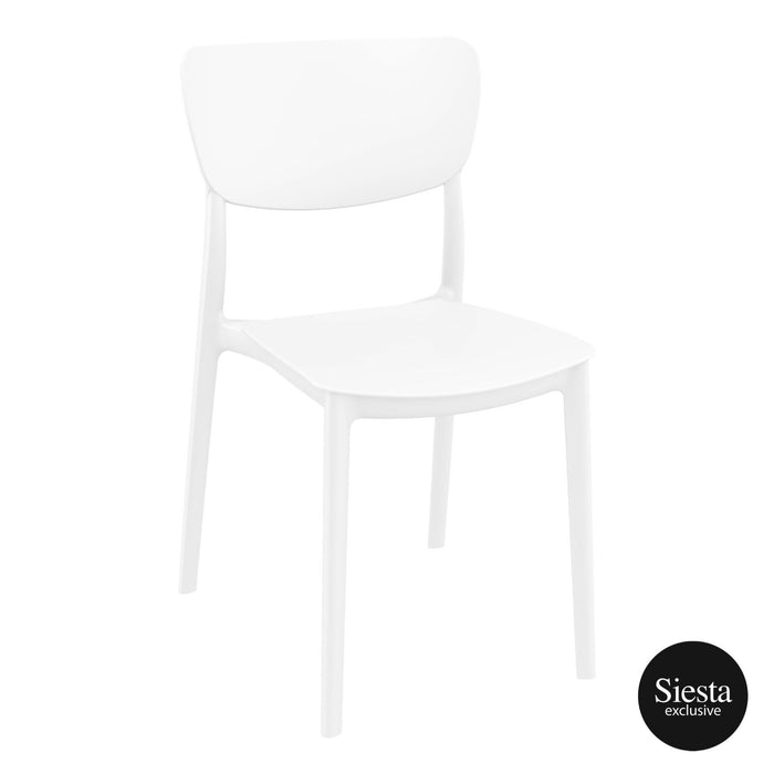 Premium High End Weather Resistant Monna Chair 82cm H - White