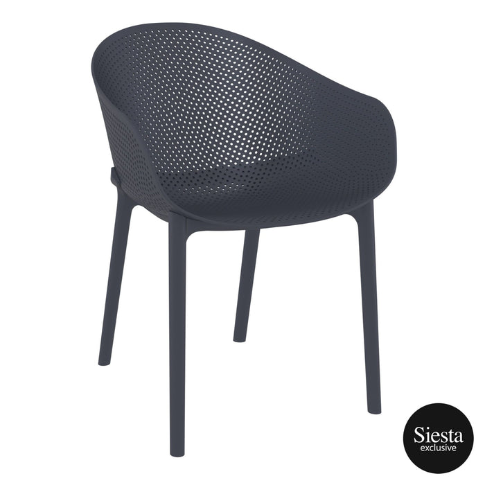 Premium High End Weather Resistant Sky Chair 81cm H - Anthracite