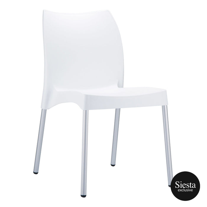 Premium High End Weather Resistant Vita Chair 80cm H - White