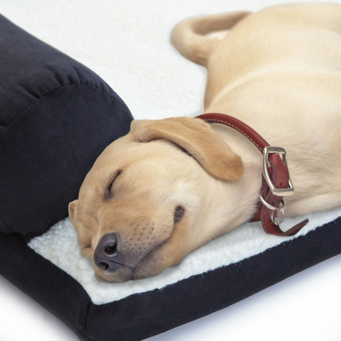 Medium Pet Sofa Couch Soft Anti Anxiety Cushion | Premium Dog or Cat Pet Bed in Black