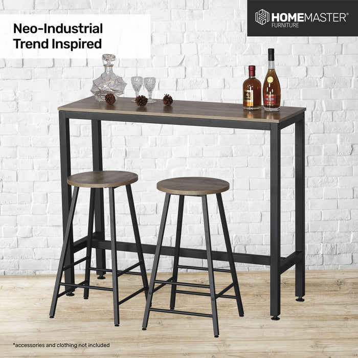 Set of Two Retro Neo Industrial Modern 71cm H Barstools