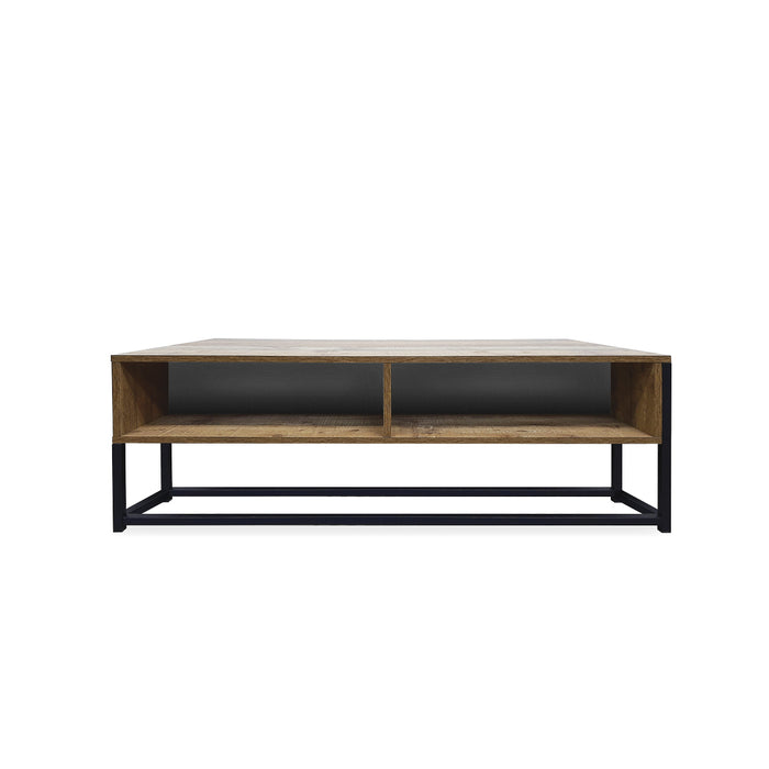 Arezzo Rustic Sleek Vogue Coffee Table | Wodden Storage Desk Table