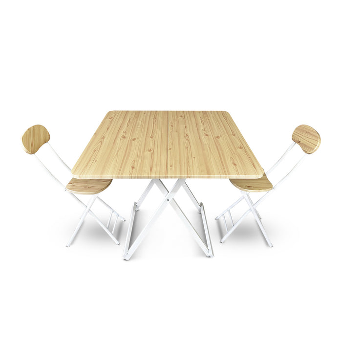 Arezzo Foldable Dining Table and Chairs Set | Portable Indoor/Outdoor Table Set