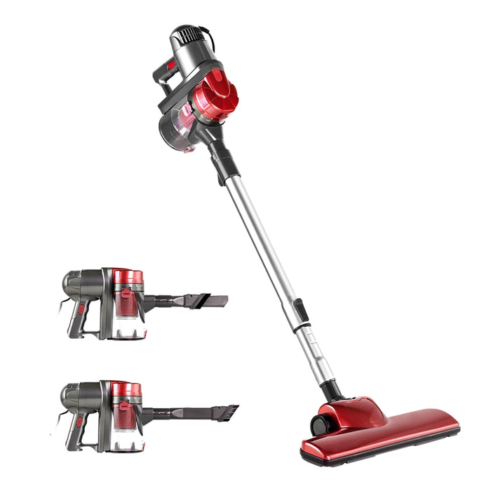 Light Powerful 450W Stick Handstick Vacuum Cleaner | Red Corded Vacuum Cleaner