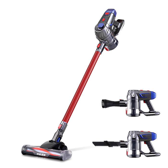 2-Speed with Headlight 150W Stick Handstick Vacuum Cleaner | Red Cordless Vacuum Cleaner