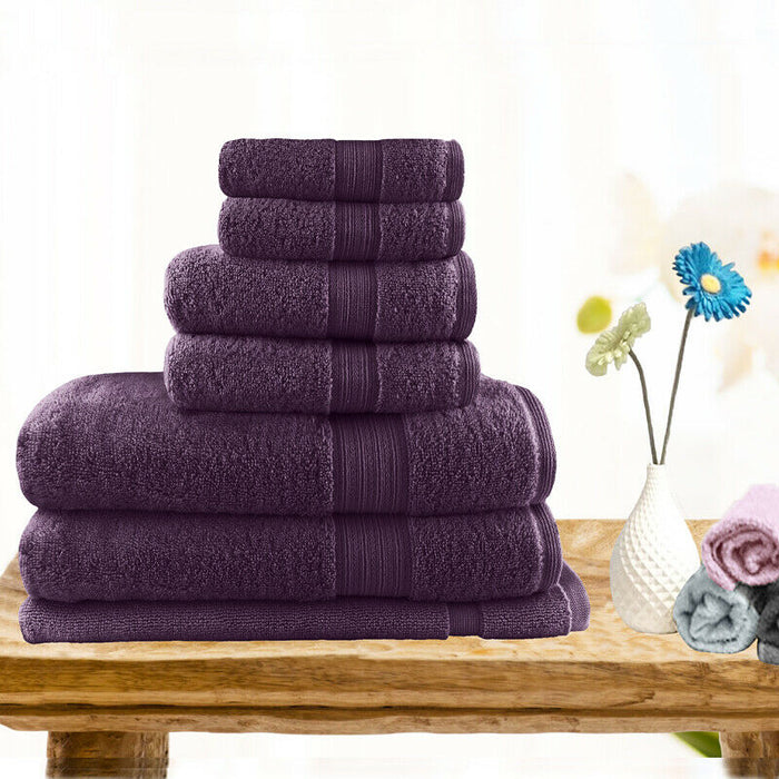Softouch Highly Absorbent 100% Premium Cotton Towel Set | Hotel Quality Towel Sets | 7 or 14pc Sets | 7 Colours