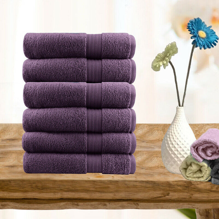 6pc 100% Ultra Soft Cotton Face Washer Set or Hand Towel Set Fine Hotel Quality | 7 Colours