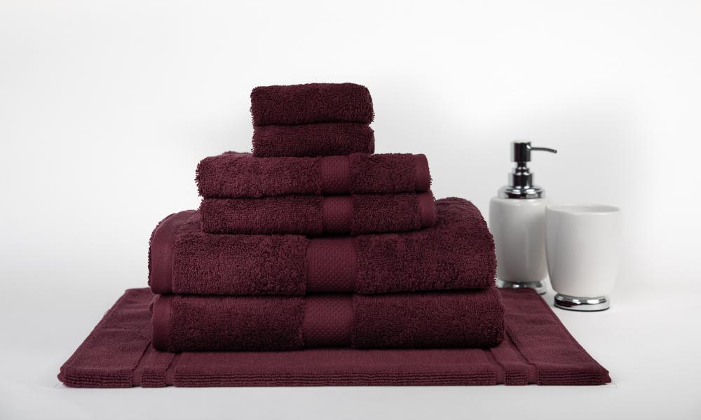 100% Premium Combed Cotton Extra Large Bath Sheet Towel Set | 7 or 14pc Sets | Superior Abosrbance and Size | 2 Sizes - 30 Colours Bath Towels & Washcloths 7pc Set / Burgundy Ontrendideas Bed and Bath