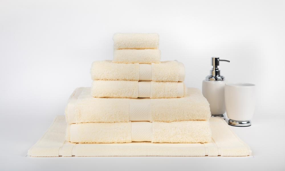 100% Premium Combed Cotton Extra Large Bath Sheet Towel Set | 7 or 14pc Sets | Superior Abosrbance and Size | 2 Sizes - 30 Colours Bath Towels & Washcloths 7pc Set / Cream Ontrendideas Bed and Bath