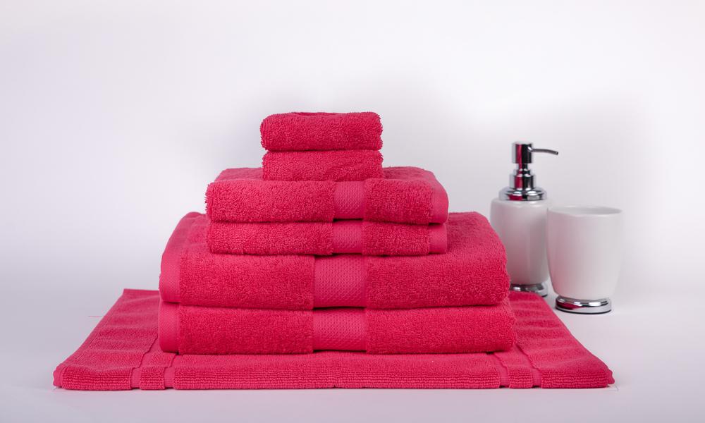 100% Premium Combed Cotton Extra Large Bath Sheet Towel Set | 7 or 14pc Sets | Superior Abosrbance and Size | 2 Sizes - 30 Colours Bath Towels & Washcloths 7pc Set / Fuschia Ontrendideas Bed and Bath