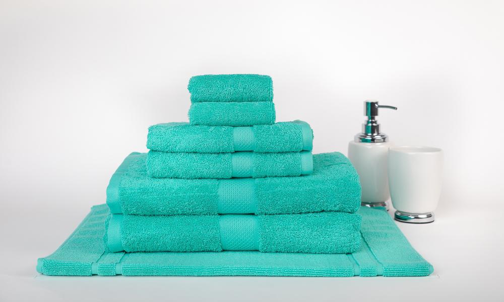 100% Premium Combed Cotton Extra Large Bath Sheet Towel Set | 7 or 14pc Sets | Superior Abosrbance and Size | 2 Sizes - 30 Colours Bath Towels & Washcloths 7pc Set / Turquoise Ontrendideas Bed and Bath