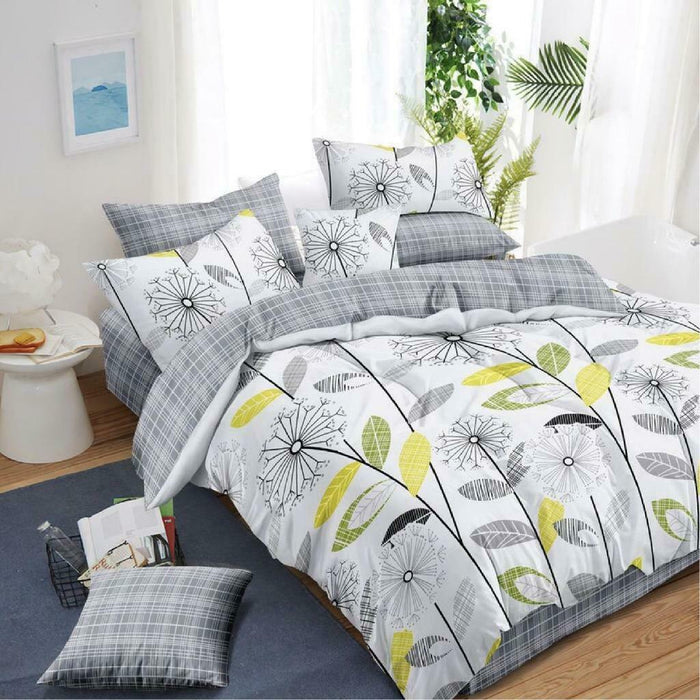 300TC 100% Cotton My Dandelion Design Quilt Cover Set | 6 Sizes SK