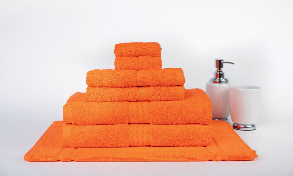 Nuvola 100% Premium Combed Cotton Large Bath Towel Set | 7 or 14pc Sets | Superior Abosrbance and Size | 2 Sizes - 30 Colours