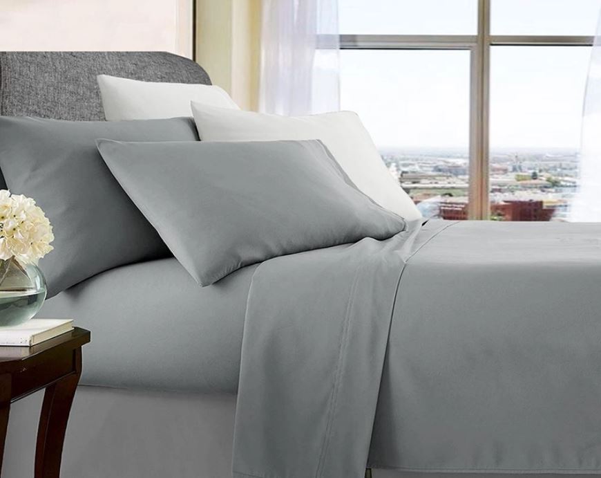 750TC Opulence Ultra Soft Microfibre Wrinkle Free Sheet Set | Summer Cooling Sheet |5 Sizes - 6 Colours