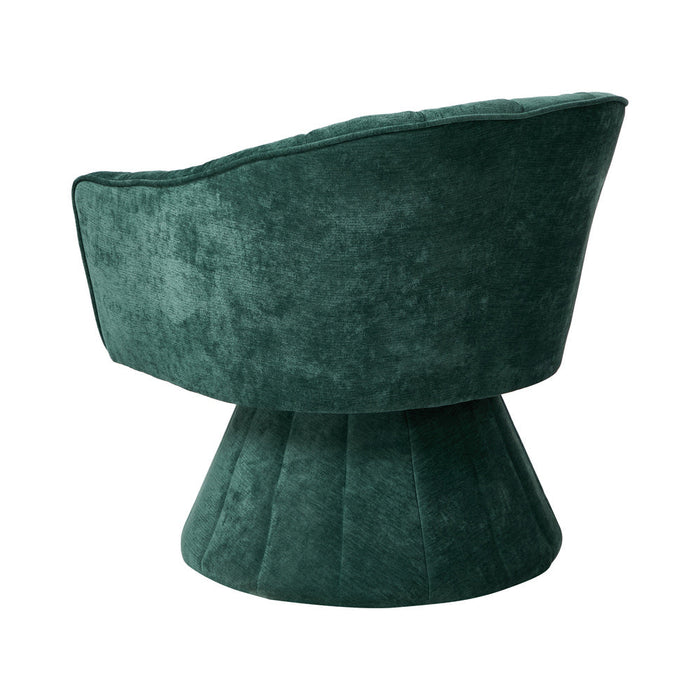 Florence Plush Fabric 360 Swivel Lounge Chair | Modern Statement Piece Accent Tub Chair