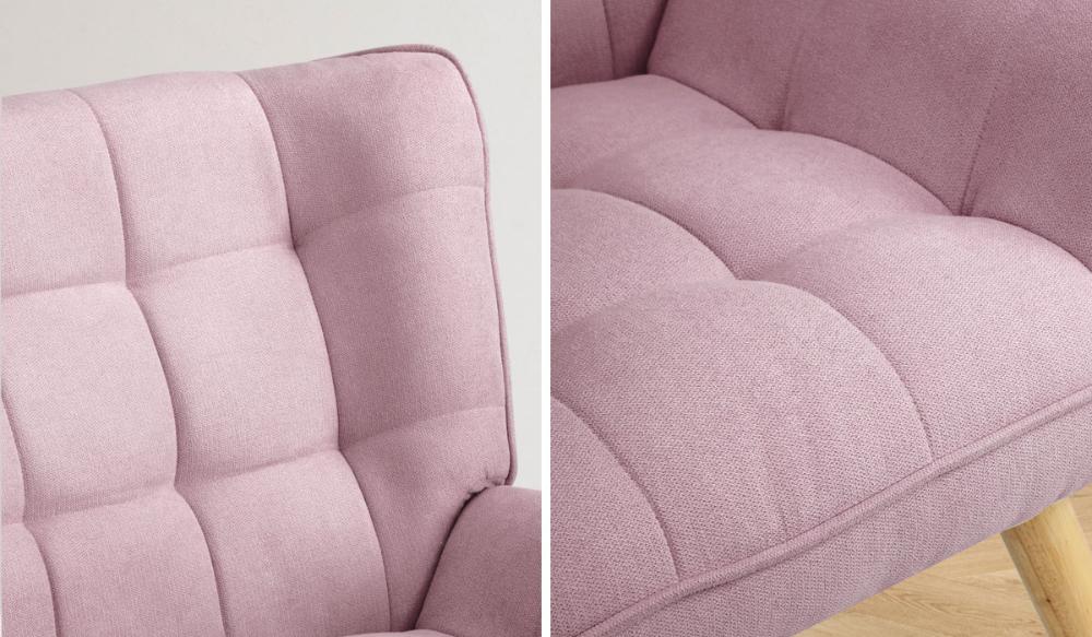 Mille Modern Fabric Accent Tub Armchair | Extra Large Soft Fabric Upholstered Lounge Chair